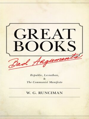 cover image of Great Books, Bad Arguments